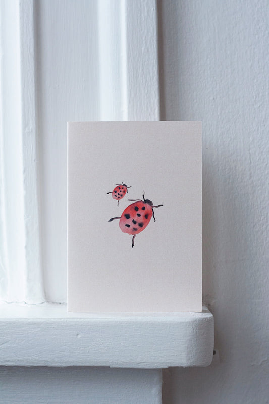 card - ladybug