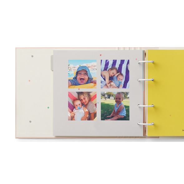 barnets bog printet med fotos