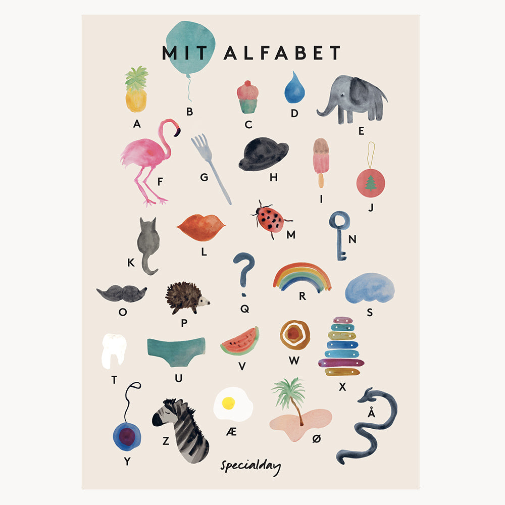 plakat - mit alfabet