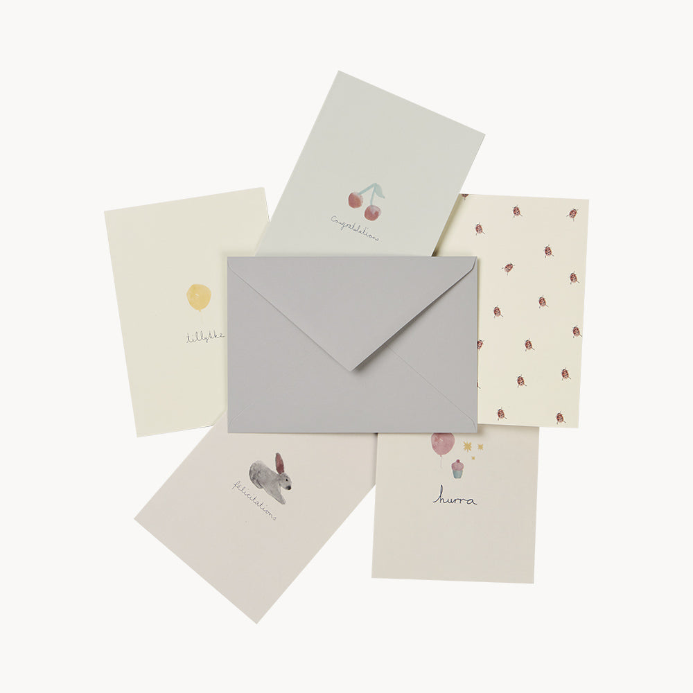 card - félicitations - rose balloon