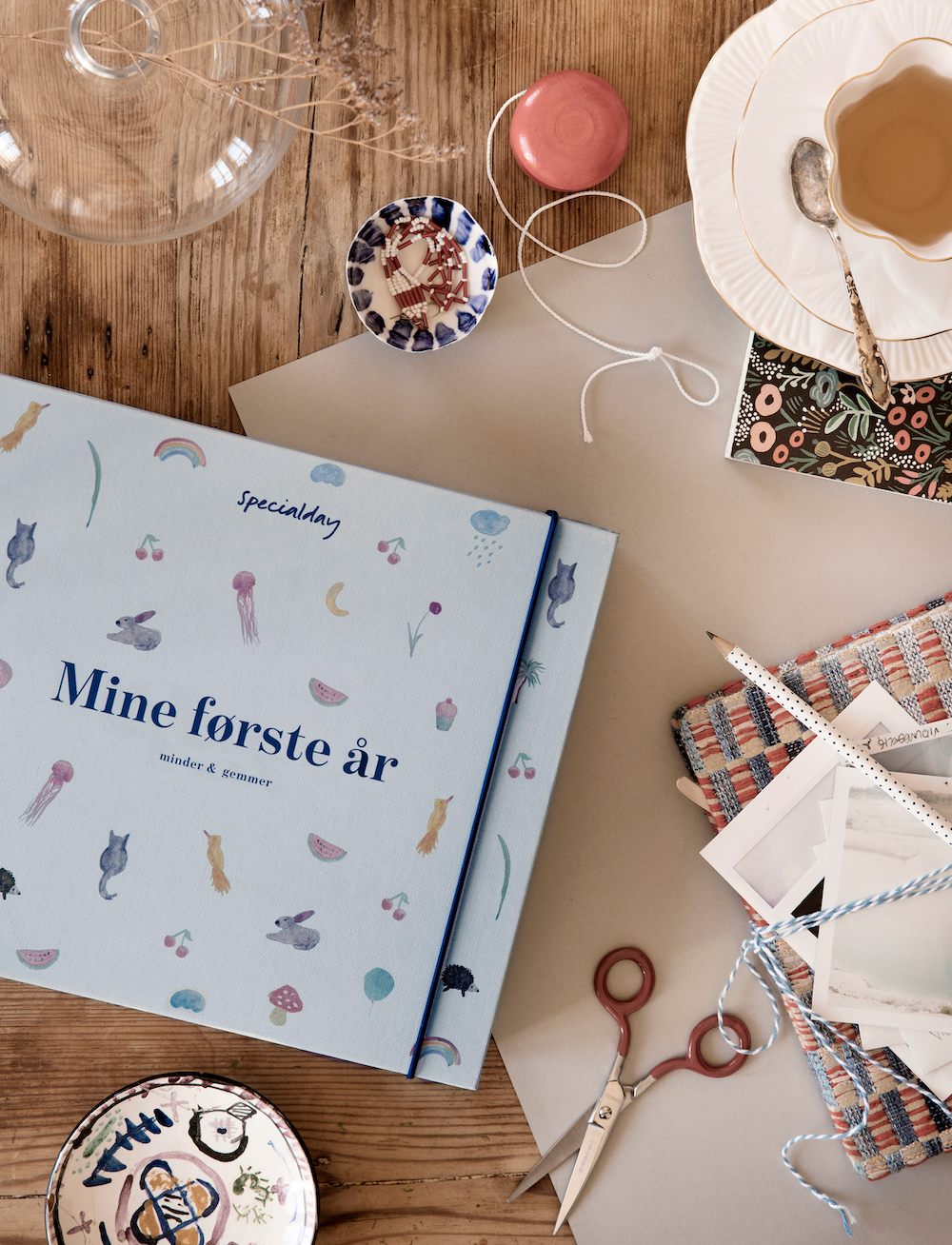 barnets bog - mine første år - blå album