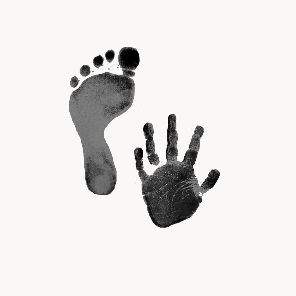 hand & footprint – clean-touch – black