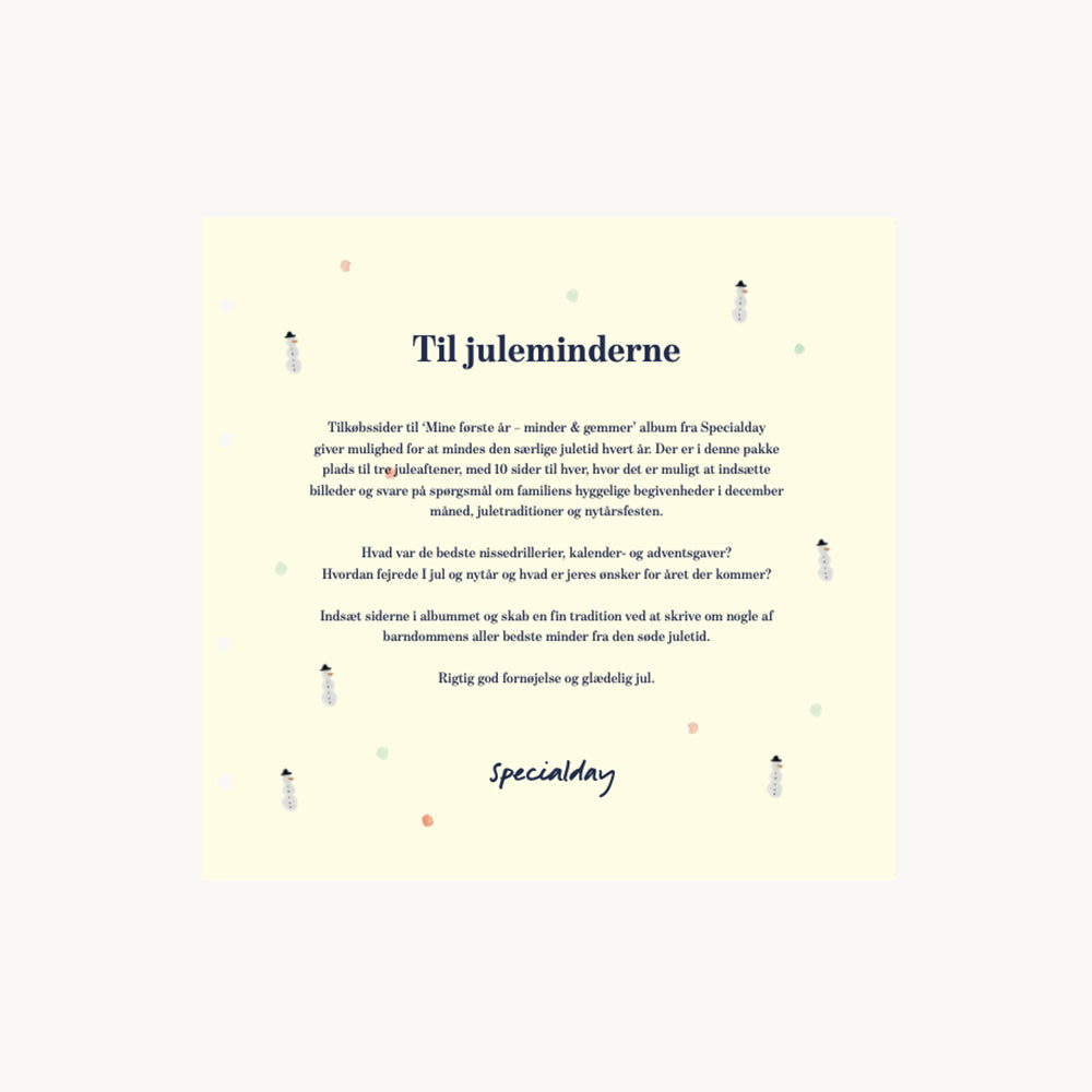 tilkøbssider – til juleminderne