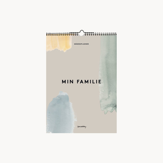 min familie - evighedskalender – månedsplanner