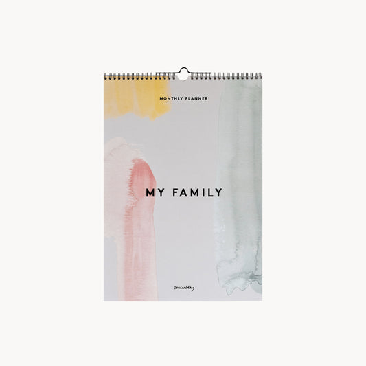 my family - monthly planner