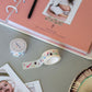 baby journal (optional language), hand & foot print, washi tape & smartphone printer